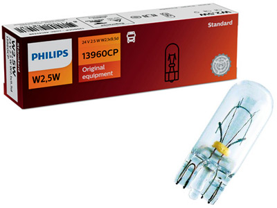 Philips klaassokliga pirn, W2.5W