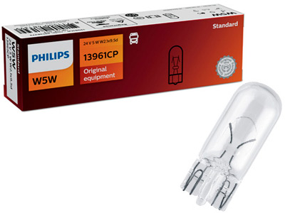 Philips klaassokliga pirn, W5W