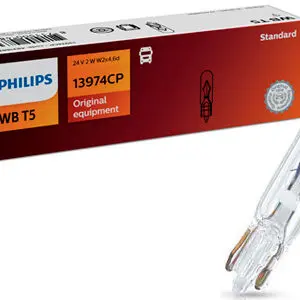 Philips klaassokliga pirn, W2W, WBT5