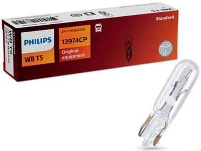 Philips klaassokliga pirn, W2W, WBT5