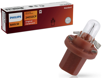 Philips plastsokliga pirn, 1.2 W, pruun, 24 V