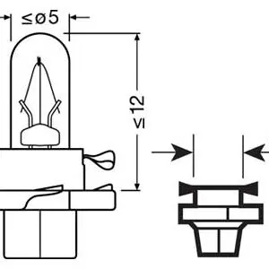 Osram pirn, 1.12W, BX8.4d 3