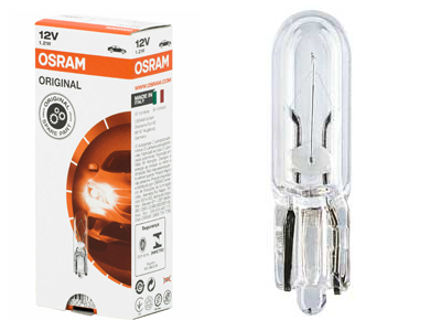 Osram klaassokliga pirn, T5, W1.2W, W2x4.6d