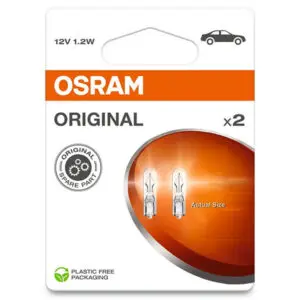 Osram klaassokliga pirni paar, T5, W1.2W, W2x4.6d