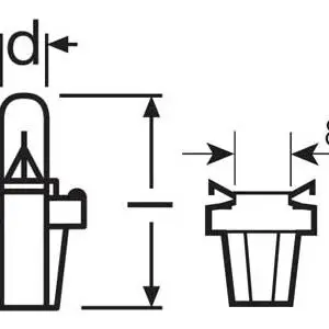 Osram pirn, 1.2W, BX8.5d 3