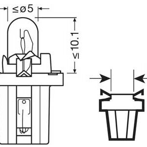 Osram pirn, 2W, BX8.5d 3
