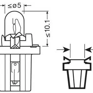 Osram pirn, 2W, BX8.5d 3