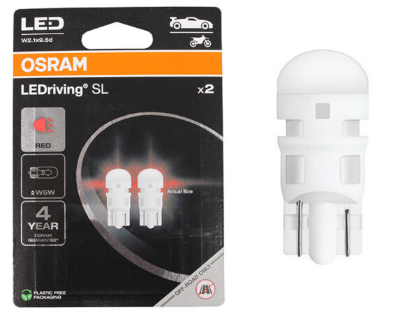 Osram LED pirnipaar, W5W (12961), 0.6 W, 10×27 mm