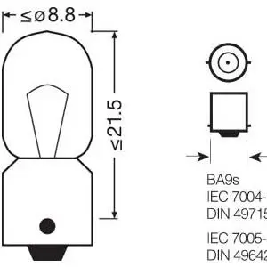 Osram pirn, T4W 3