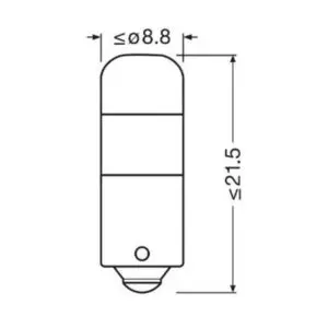 Osram LED pirnipaar, T4W (12929) 3