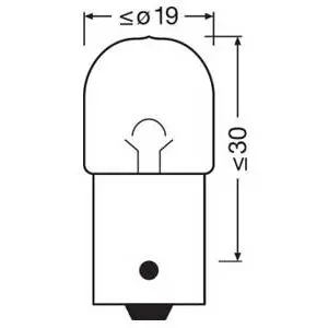 Osram pirnipaar, R10W 3