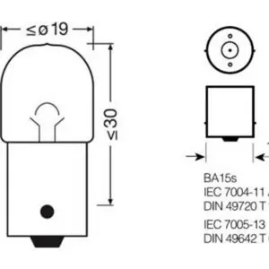 Osram pirn, R5W 3