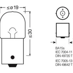 Osram pirn, R5W, 5 W 3