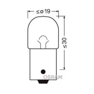 Osram pirnipaar, R10W, 10 W 3