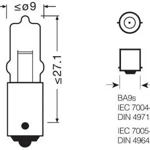 Osram metallsokliga pirn, H5W 3