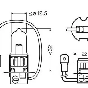 Osram halogeenpirn H3, PK22s, 24 V, 10-64156-01B 3
