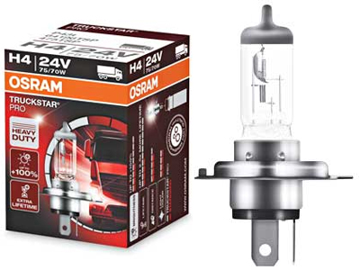 Osram halogeenpirn H4, P43t, 24 V, 10-64196TSP
