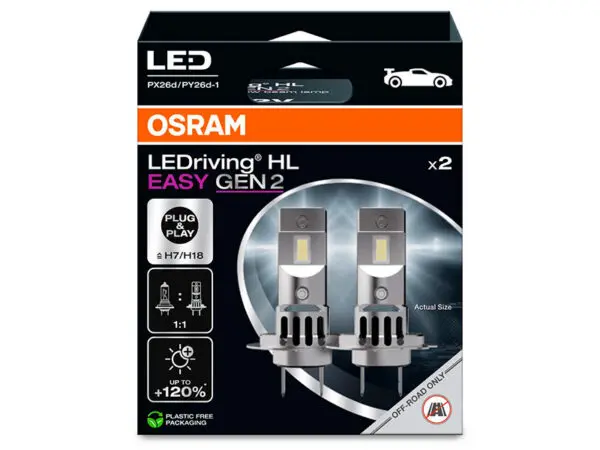 Osram LED-pirnide komplekt H7/18, H7/H18