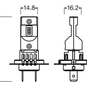 Osram LED-pirnide komplekt H7/18, H7/H18 3