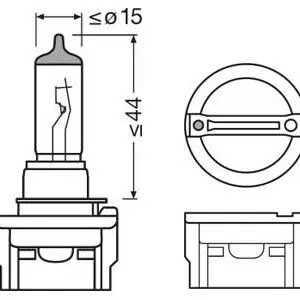Osram halogeenpirn H11B 3