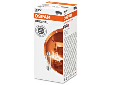 Osram pulkpirn, C10W, SV8.5-8, 11×36 mm