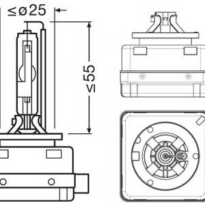 Osram ksenoonpirn D1R, PK32d-3 3