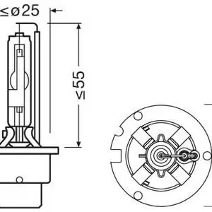 Osram ksenoonpirn D2R 3