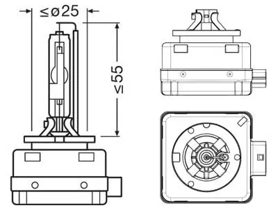 Osram ksenoonpirn D3S, 35 W, 42 V 3
