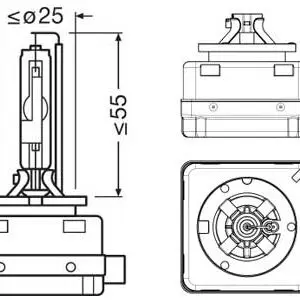 Osram ksenoonpirn D3S, 35 W, 42 V, 10-66340XNL 3