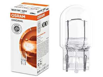 Osram klaassokliga pirn, T20, W21W, W3x16d