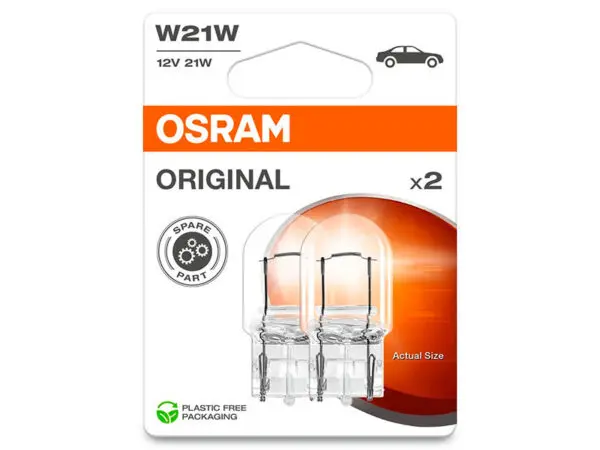 Osram klaassokliga pirni paar, T20, W21W
