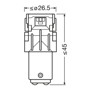 Osram LED pirnipaar, P21/5W 3