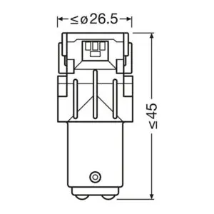 Osram LED pirnipaar, P21/5W 3
