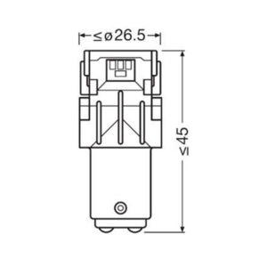 Osram LED pirnipaar, P21/5W (12499) 3
