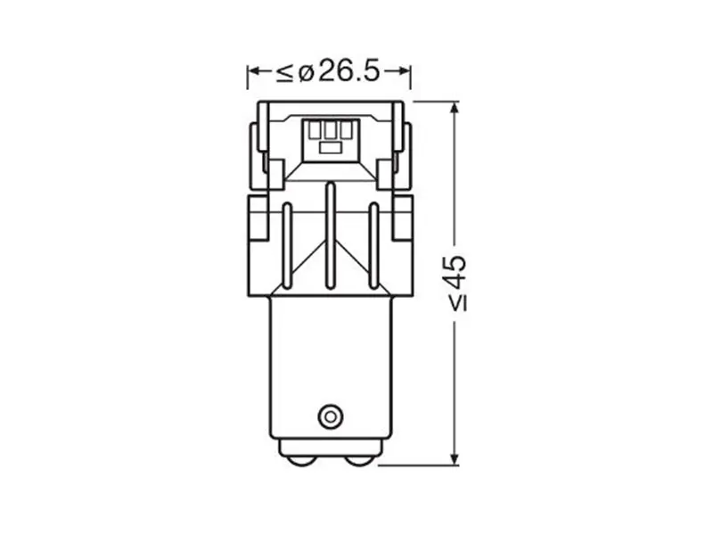Osram LED pirnipaar, P21/5W (12499) 3