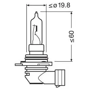 Osram halogeenpirn HIR2 9012 3
