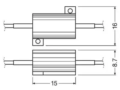 Osram LED CAN BUS juhtploki paar, 5W 2