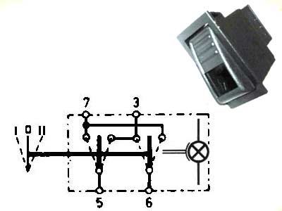Klahvlüliti, switch polarity, 22×44 mm, 24 V
