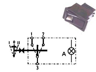 Klahvlüliti, 1 -> 0 <- 2, 22×44 mm, 1000-060066