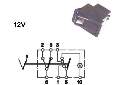 Klahvlüliti, Hazard warning, 22×44 mm, 12 V