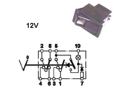 Klahvlüliti, Hazard warning, 22×44 mm, 12 V, 1000-060194