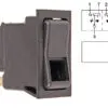 Klahvlüliti, 1 -> 0 <- 2, 22×44 mm, 24 V