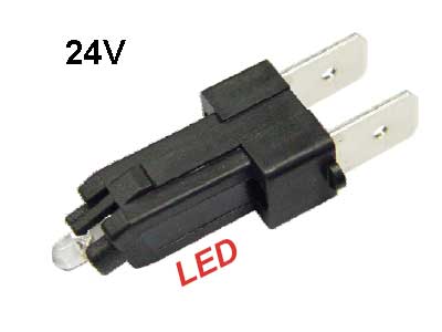 LED signaallamp, 22×44 mm