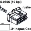 TE Connectivity harukarp, AMP, pruun