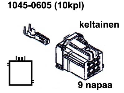 TE Connectivity harukarp, AMP, kollane