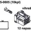 TE Connectivity harukarp, AMP, roheline