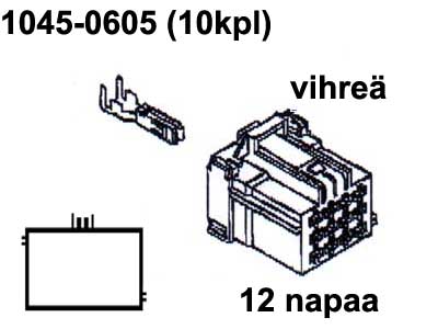 TE Connectivity harukarp, AMP, roheline