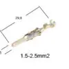 TE Connectivity ümmargune klemm AMP, 1090-01207