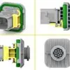 TE Connectivity pistiku korpus 2.8, AMP HDSCS, max60 V, 1090-01332