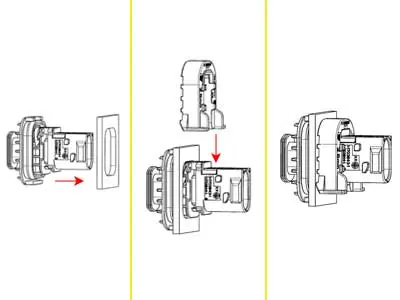 TE Connectivity lukustusklamber B, AMP HDSCS, 1090-01350 2